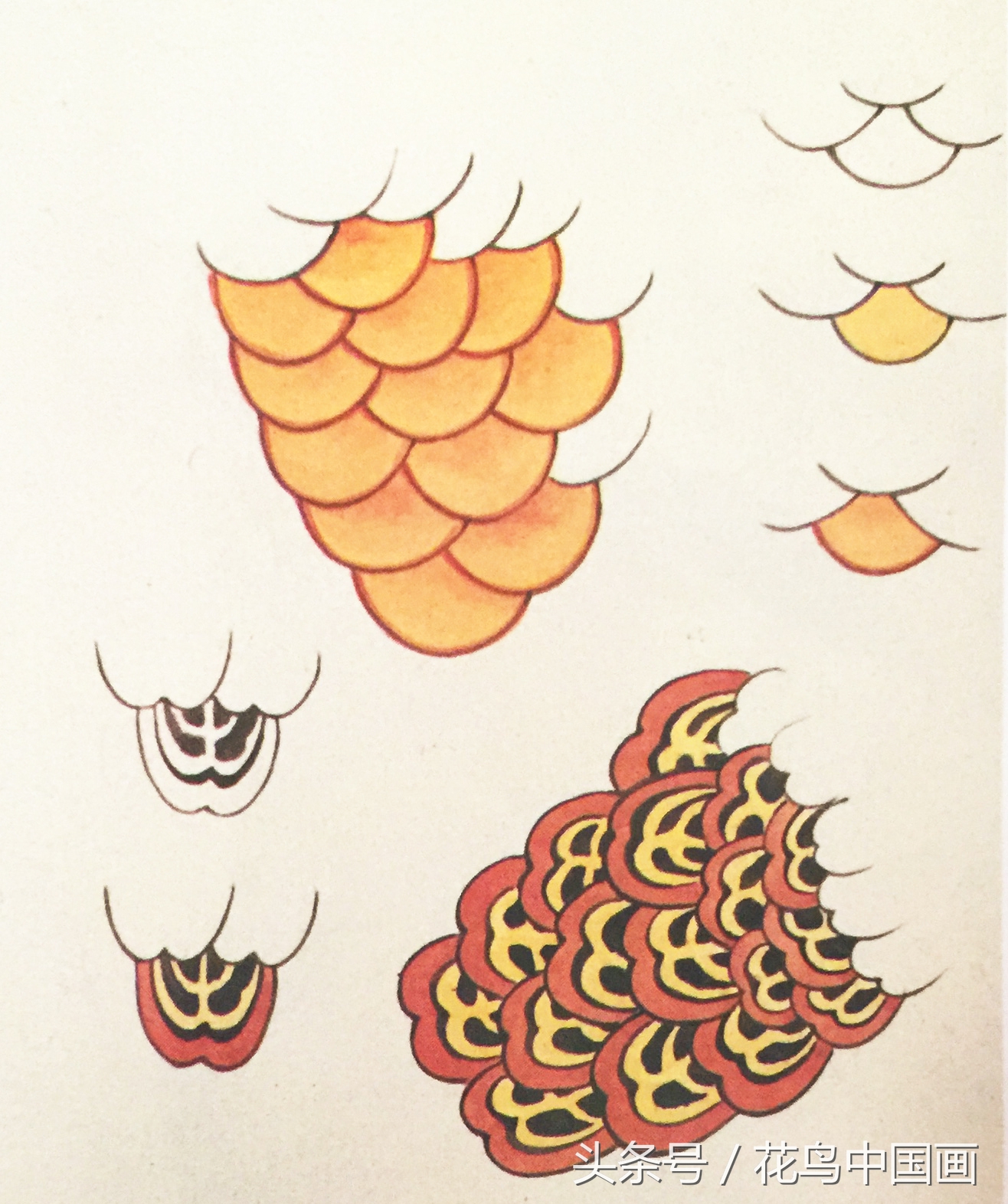 工笔国画白鸟的画法,写意花鸟羽毛技法