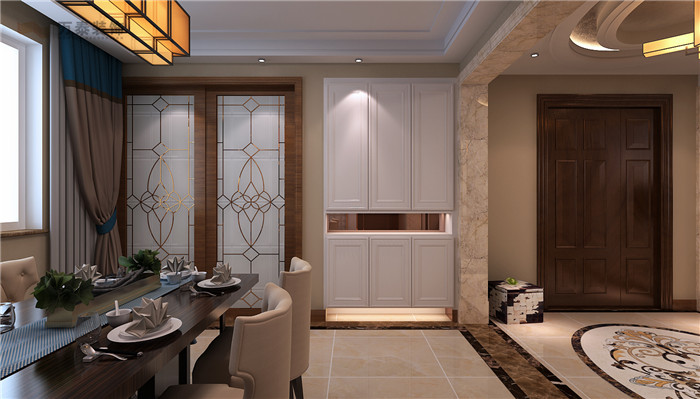 淄博绿城紫薇园145平装修方案,淄博庭院装修设计公司哪家好