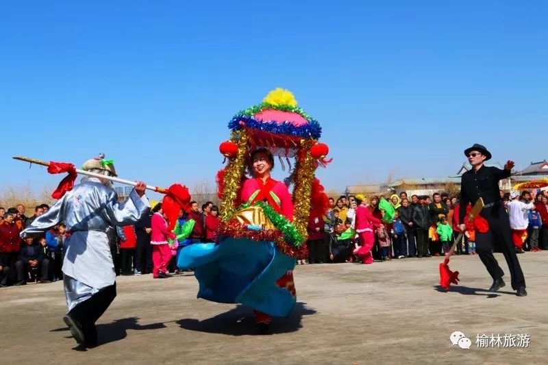 陕西榆林过大年活动,陕北榆林过大年老街秧歌安排
