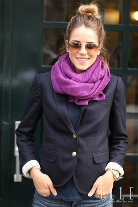 怎么戴围巾最好看学生党,冬天女人怎么样戴围巾好看
