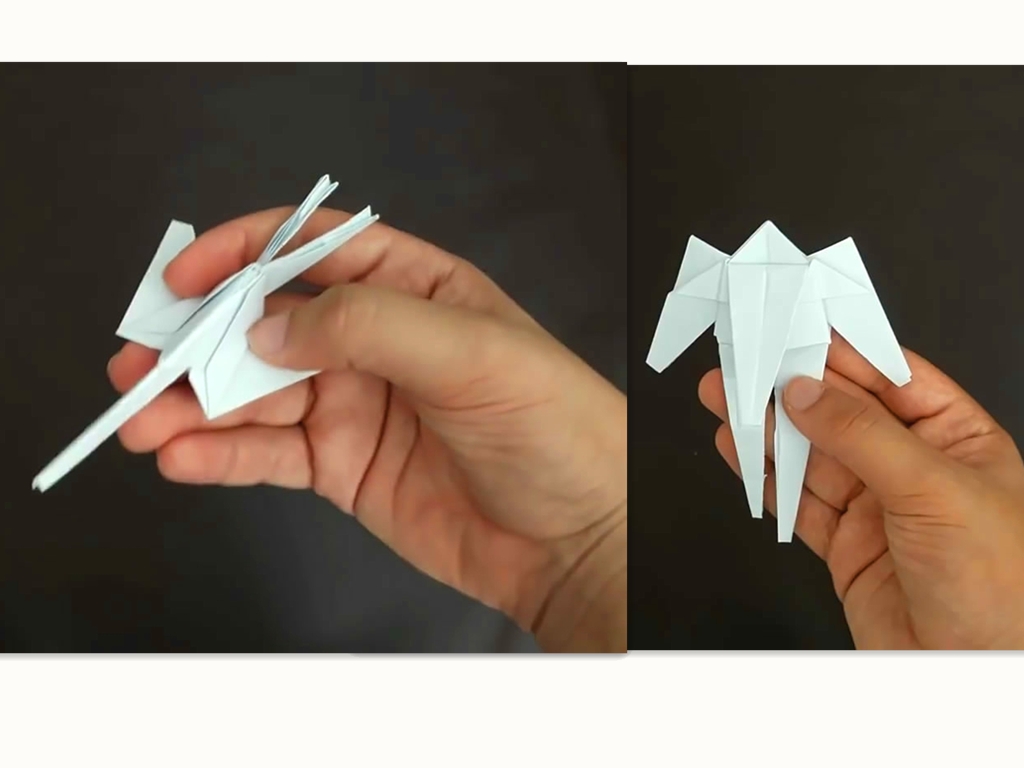 折纸变形金刚手工制作教程,简单的折纸变形金刚