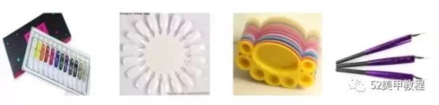 美甲硅胶笔5支装美甲工具,美甲初学者要准备哪些工具练手