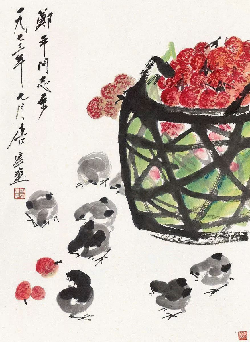 唐云早期花鸟作品欣赏,唐云先生花鸟条幅全集