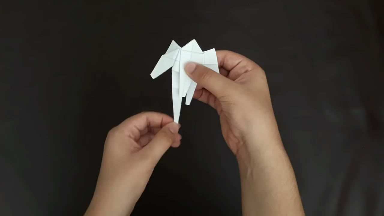 折纸变形金刚手工制作教程,简单的折纸变形金刚