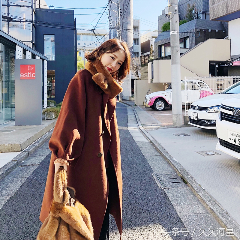 保暖好看双面羊绒大衣,羽绒和双面绒拼接大衣高档