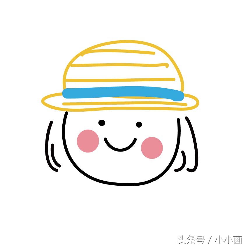 推荐各种帽子画法教程,儿童太阳帽子简单画法