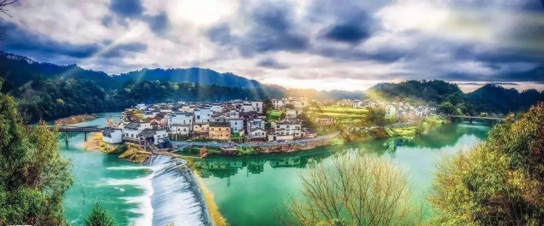 现代风格桃花源,婺源桃花源