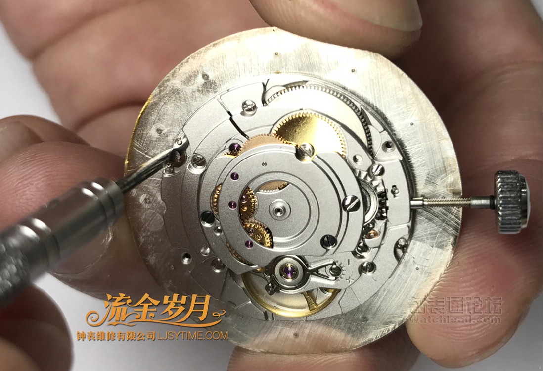 浪琴表如何保养和维修,修表教程浪琴八针月相