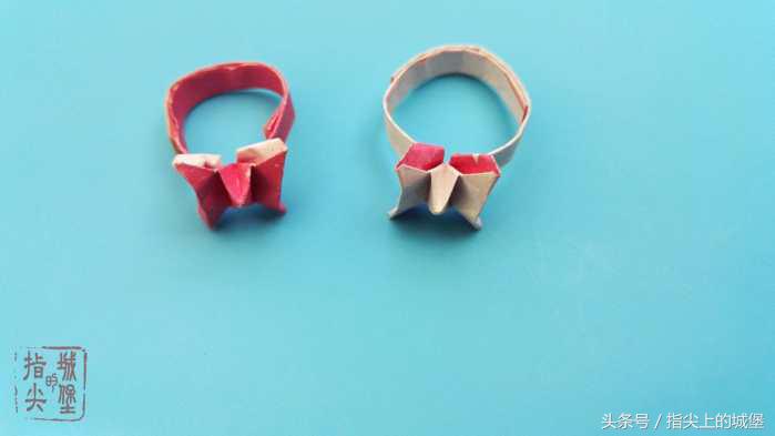 漂亮的折纸蝴蝶戒指,又简单又好看的折纸戒指怎么做