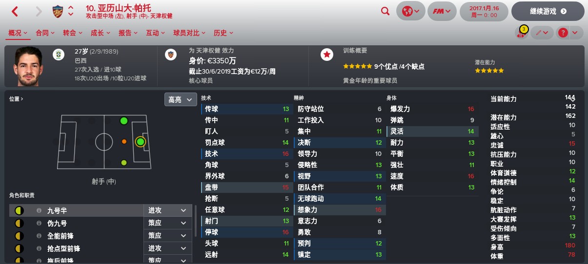 fm看球员,fm中超五大联赛