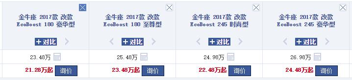 福特高顶车20万,福特轿车20万左右车款