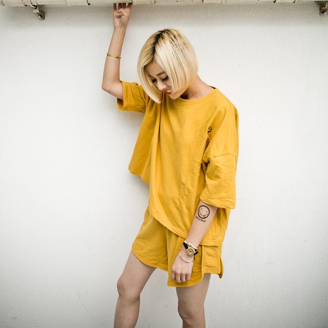 时尚慵懒感套装,胖美眉休闲减龄套装