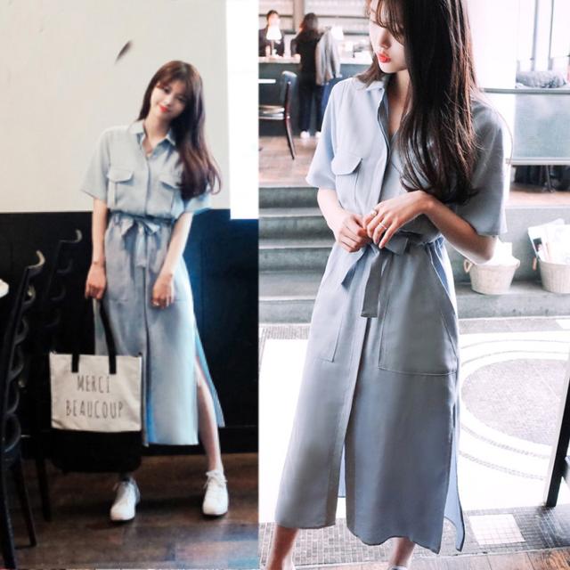 衬衫裙女高级感穿搭,衬衫裙如何穿搭