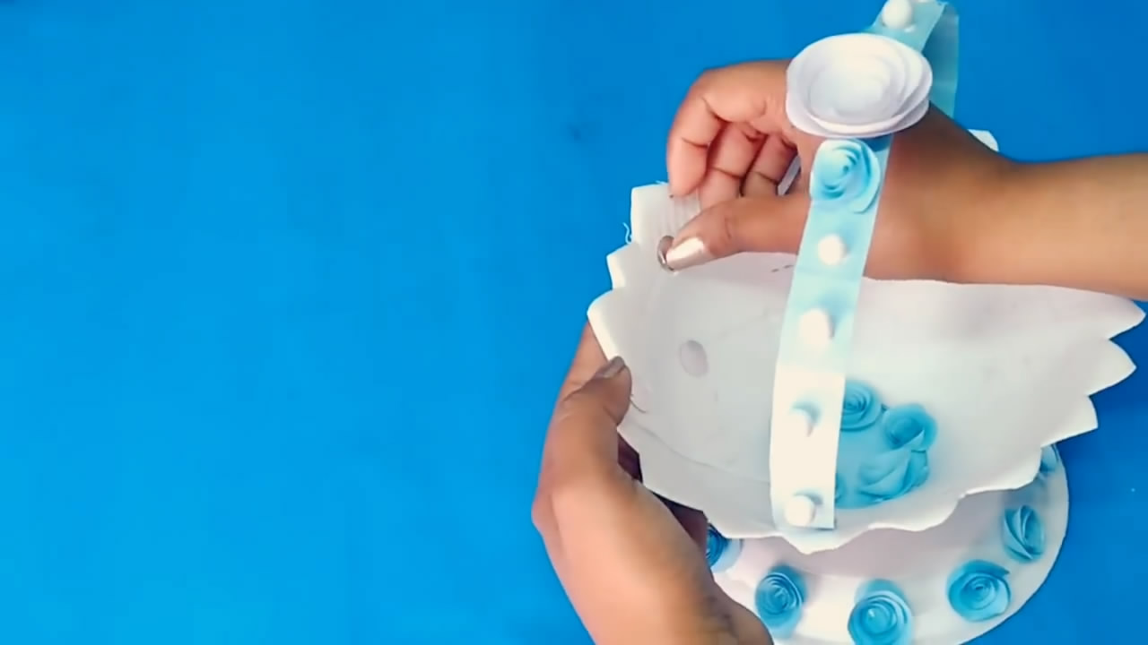 没有纸盘怎么做花篮,纸盘花篮手工制作