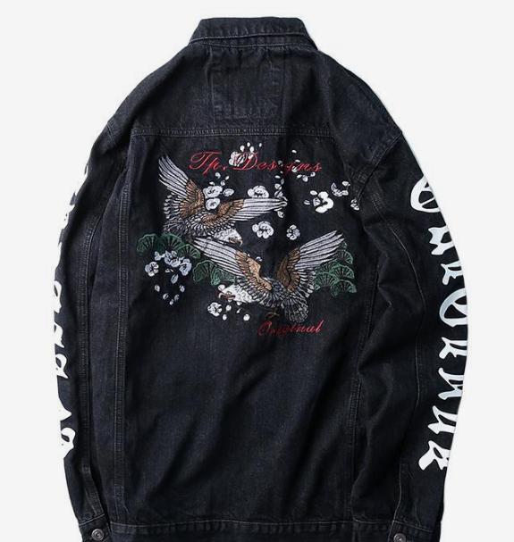 牛仔外套男款潮牌穿搭,小众设计感潮男牛仔外套
