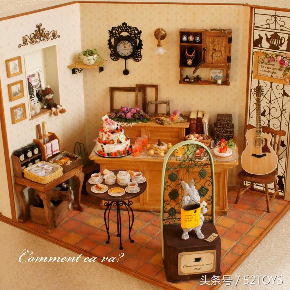 微缩版模型小屋,微缩立体模型DIY手工小屋