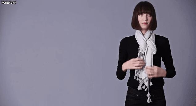 告诉你围巾怎样系得优雅有气质