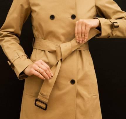 系风衣腰带单蝴蝶结的方法慢动作,巴宝莉男士风衣腰带背后正规系法