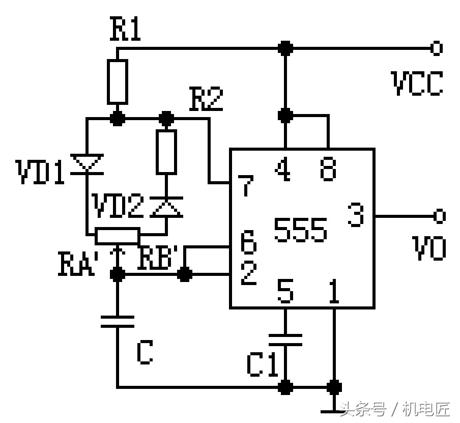 ne555控制微型直流电机,ne555直流电机调速电路原理