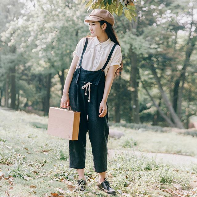 童真背带裤释放夏日活力