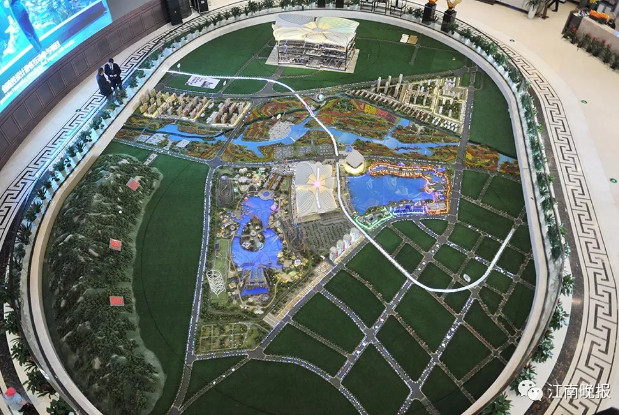 万达文化旅游城雏形渐现融入许多无锡元素，预计明年中旬开园