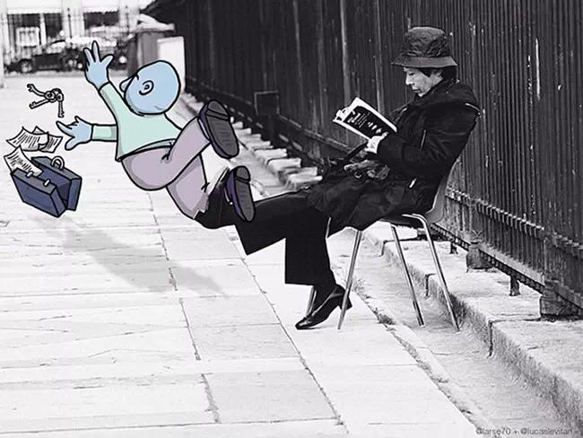 一组脑洞大开的小漫画,脑中构思了一部有意思的创意漫画