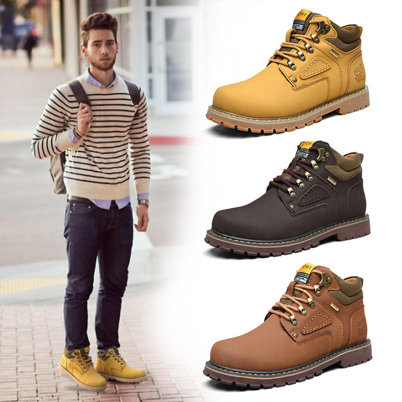 想成为型男需要什么东西,休闲又不失时尚的一款马丁靴