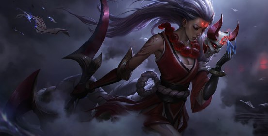 腥红之月伊芙琳皮肤原画,血月皮肤推荐