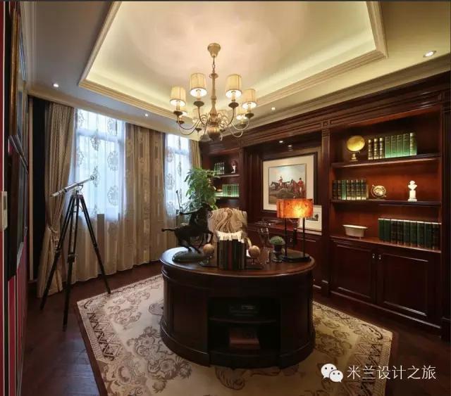 美式风格装修样板房效果图,美式装修风格样板房案例