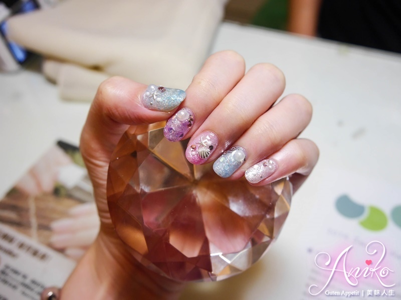 海洋风晕染美甲教程,夏日美甲海洋风