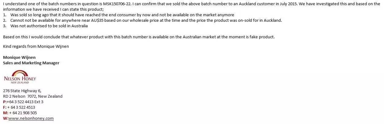 关于假货他有话说-采访新西兰蜂毒面膜澳大利亚经销商