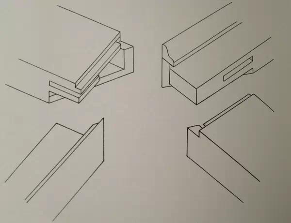 古代木工卯榫结构图片欣赏,古典家具桌面的卯榫结构图