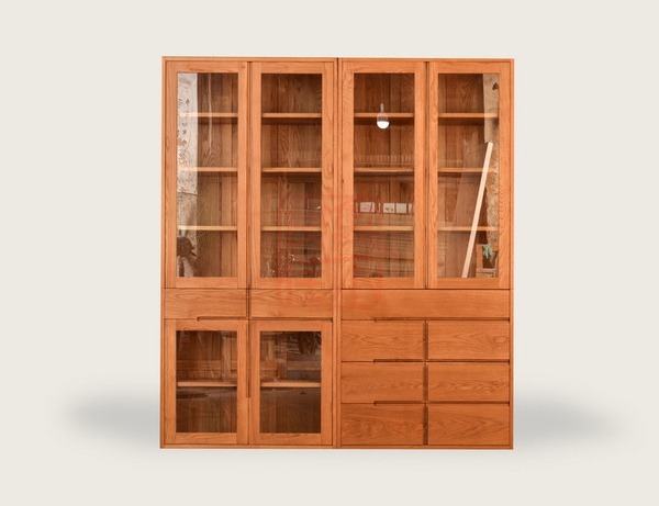 橡木书柜价格多少钱,白橡木整墙书柜价格