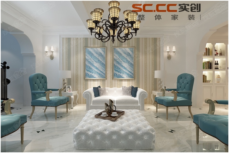 青岛红墅湾别墅德式装修,青岛世茂红墅湾别墅275平