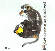 国画猴子作品寓意,国画猴子的基本画法