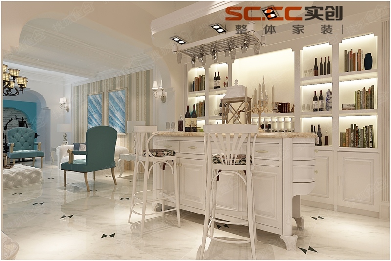 青岛红墅湾别墅德式装修,青岛世茂红墅湾别墅275平