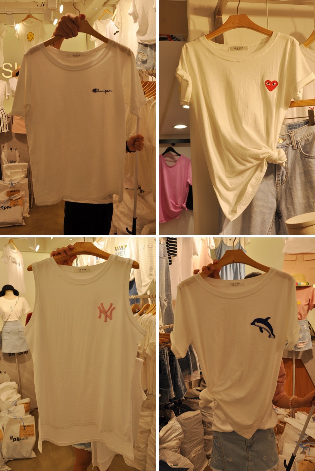 档口精选|盛夏来东大门“theshe”档口批点T恤和短裤吧！