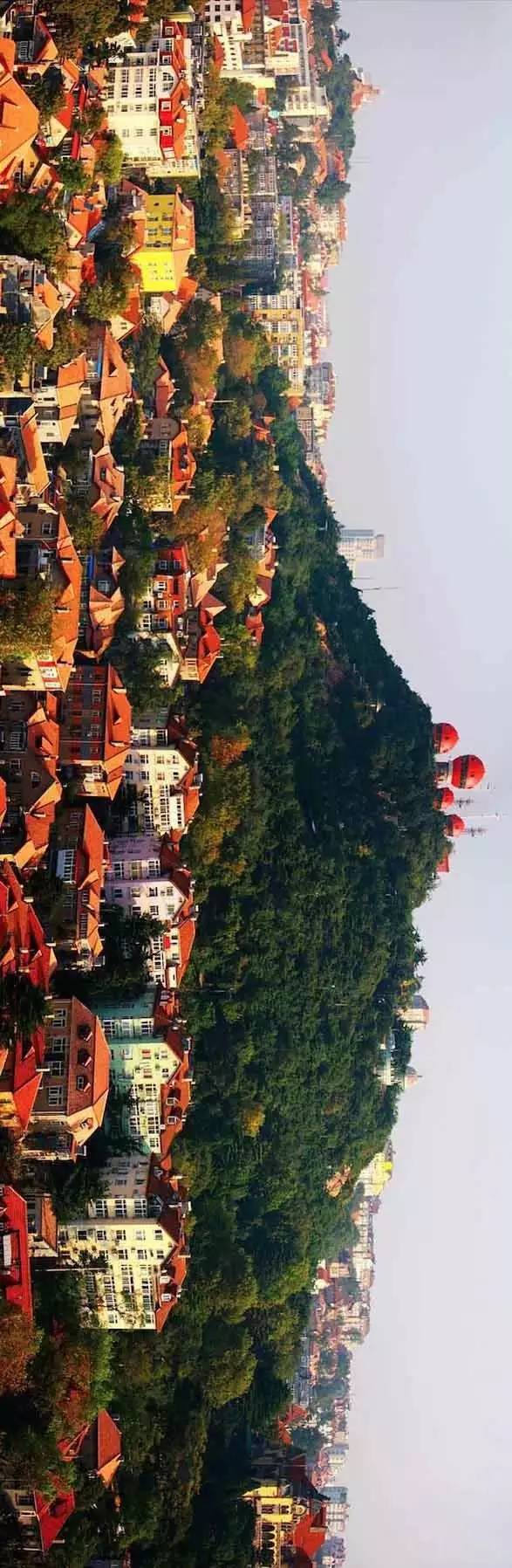 青岛胶州湾大桥全景照片,青岛中山公园全景照片