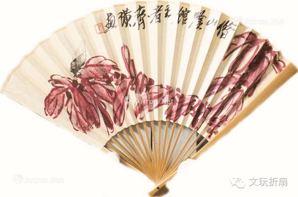 扇面作品65幅扇子拍卖价格,清代十三行檀香折扇拍卖价格