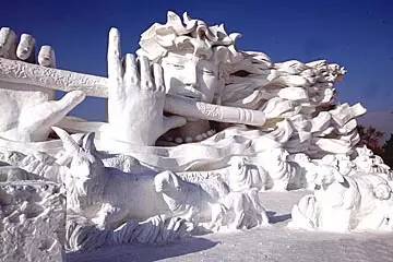 哈尔滨雪景雕刻,哈尔滨景观石雕刻施工