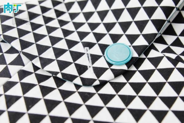 信封式手拿包布艺,布艺钱包的缝制方法图解