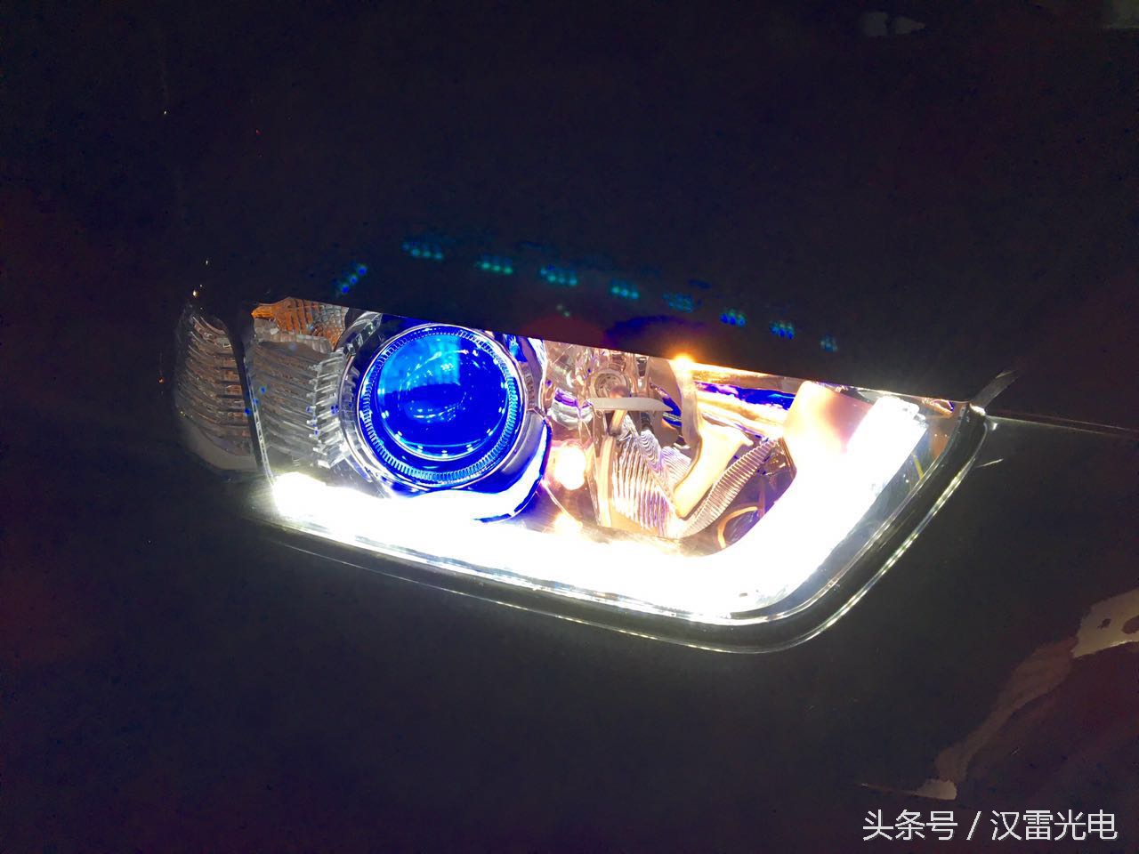 金牛座福特顶配灯,19款福特金牛座幻彩氛围灯