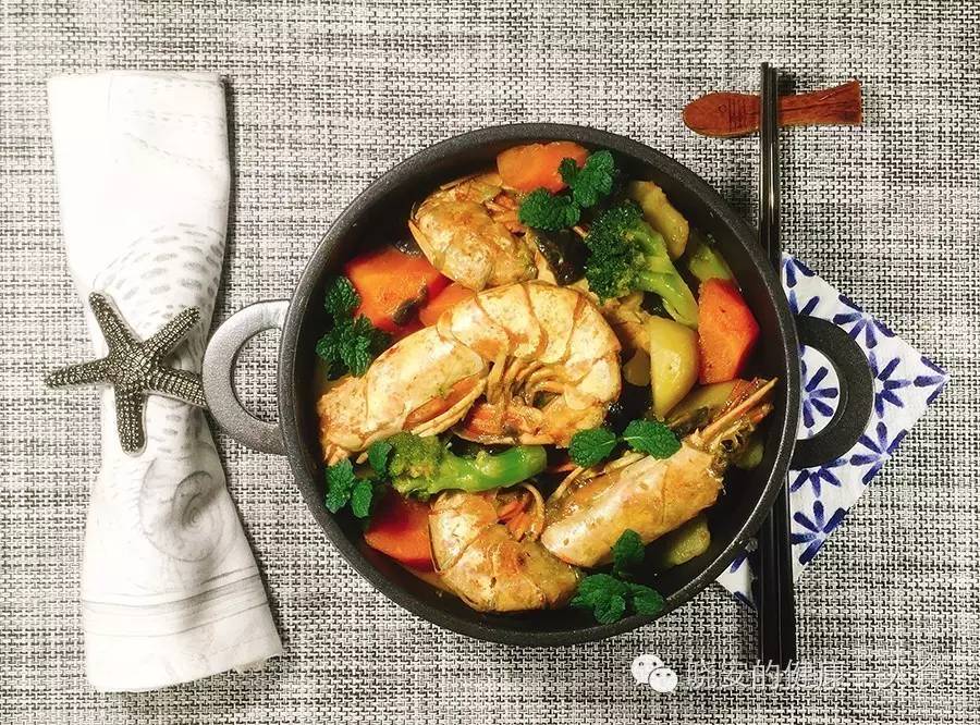 阿根廷红虾的家常做法咖喱,咖喱阿根廷红虾