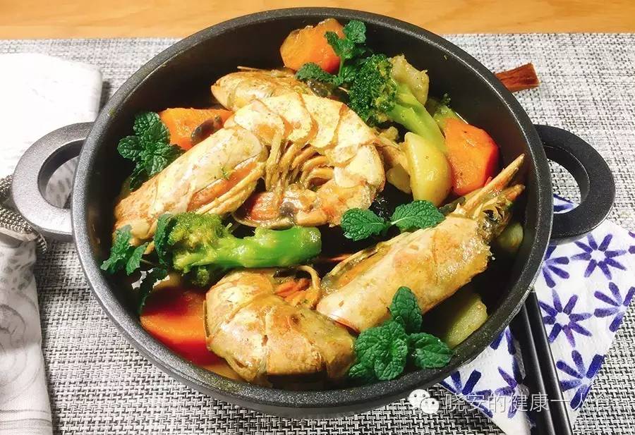 阿根廷红虾的家常做法咖喱,咖喱阿根廷红虾