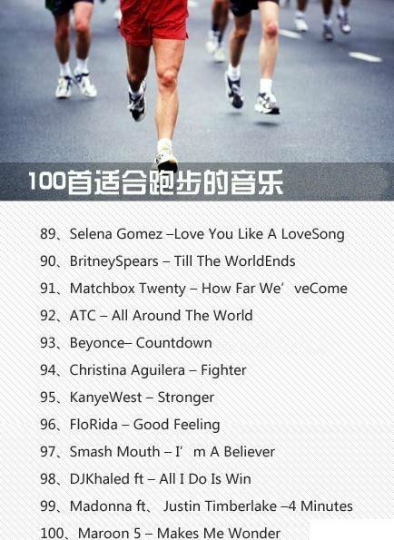 60分钟跑步专用音乐歌曲,100首跑步必听的超然歌曲