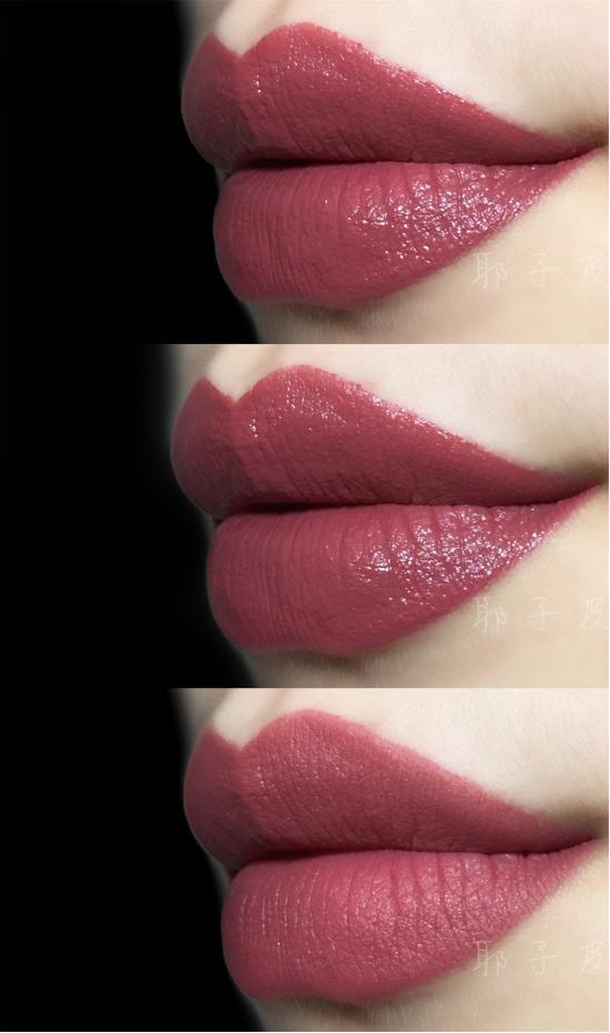 紫调豆沙色口红和红调豆沙色口红,巴黎欧莱雅161口红轻吻豆沙