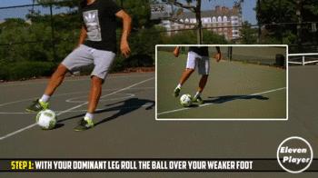 1vs1变向射门,足球技巧过人1对1