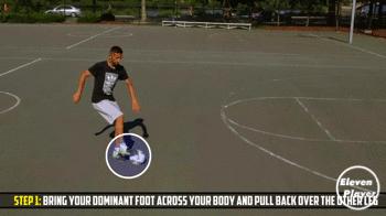 1vs1变向射门,足球技巧过人1对1