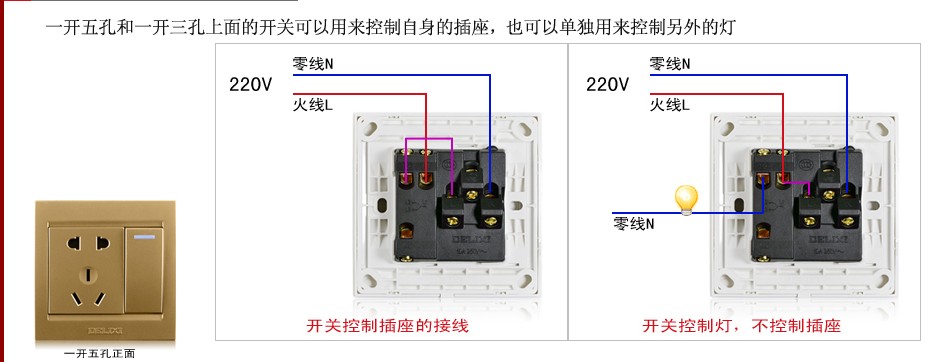 两线接三孔插座怎么接线图,三孔插座怎么接线有图有讲解