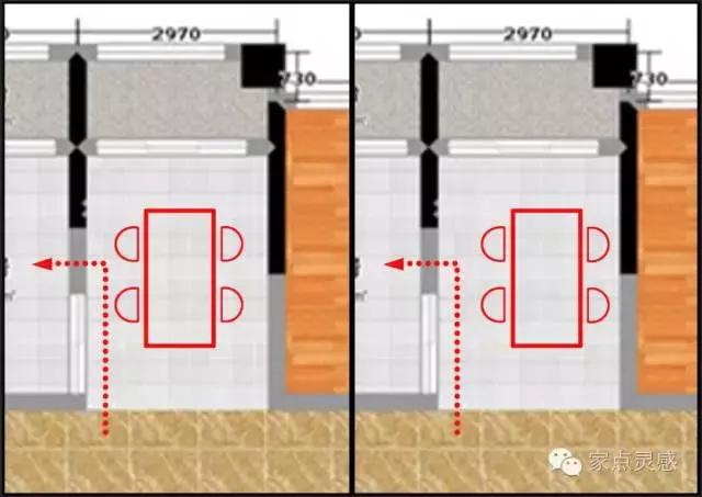 餐厅太窄平面方案,餐厅太窄餐桌选多宽